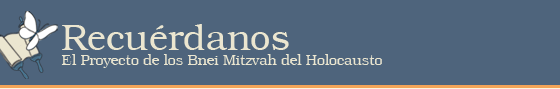 El Proyecto Recuerdanos invita a cada niño/a judío que se esté preparando para hacer su Bar/Bat Mitzvah a recordar a algún niño/a que falleció en el Holocausto.